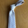 * SOLD * NWOT E.Marinella Napoli Ivory Neat Tie