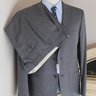 【Sold】NWT MACO by Caruso Solid Gray Wool Suit 42 R BRAND NEW WITH TAGS