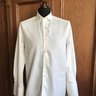 ZILLI Solid White 100% Cotton Spread Collar Dress Shirt 41 16 L