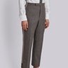 THOM BROWNE side zip striped gray wool crop pants - Size 4 / 36 US / 52 EU - NWOT