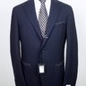 SOLD! NWT LUIGI BORRELLI NAPOLI SOLID NAVY WOOL BLAZER EU54