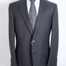 SOLD! NWT SARTORIA CASTANGIA FULLY HANDMADE SOLID CHARCOAL SUIT EU52