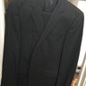 SOLD :: $895 BOSS Hugo Boss James3/Sharp5 Black Pinstripe Wool Suit 38R