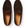 * SOLD * J.M.Weston Brown Suede 180 Loafers