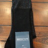 SOLDNWT Bresciani OTC Black Sparkle/Glitter Cotton Blend Dress Socks Sizes Medium & Large Retail $32