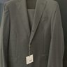 BNWT Proper Cloth Staple Suit in SZ 38R ***MADE IN ITALY, 3-ROLL-2, MID-GREY, SLIM FIT, 4-SEASON***