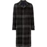 SOLD❗️MP MASSIMO PIOMBO Grey Checked Wool Long Coat IT52/L-XXL