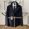 SOLD! Aspesi Japanese Boiled Wool Stretch Peacoat Navy, size M