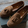 Alden x Brick & Mortar Snuff Suede Tassel Loafers