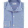 NWOT KITON GINGHAM SHIRT 15.5R 100% COTTON LONG SLEEVE