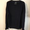 Drake's / Navy Brushed Seed Stitch Lambswool Jumper / size 44 / FW19