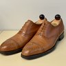 [Price Drop!] Vass Semi-Brogue Oxford Shoes in Cognac Box Calf, Size EU 41, F Last