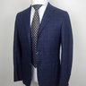 SOLD! NWT SARTORIO BY KITON BLUE MELANGE FLANNEL WOOL PLAID BLAZER US36