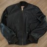 Thedi MA-1 Leather Bomber Jacket - tag size 44 (~XL)