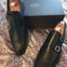 SOLD   MINT GEORGE CLEVERLEY BLACK DOUBLE MONKS UK 9 E