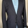 CORDONE1956 handmade navy blue suit 38R s130 wool travel quality (48 EU)