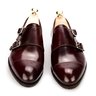 Carmina Burgundy Cordovan Double Monk Shoes - Inca Last - 8.5 uk