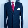 Sartoria Angelo Vergani Seregno 38/- 40 US Bespoke Navy Blue Sportsjacket