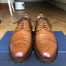 Sons Of Henrey - William Semi Brogue Derby Antique Tan Calf - UK 6.5/ US 7.5