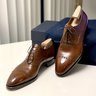 SOLD!! Riccardo Bestetti Oxford Shoes with belt loops in Medium Brown UK 7.5