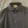 SOLD!!   LNWT Suit Supply Pique Knit Shirt  ***SIZE 15.5, EXTRA SLIM FIT, MODERATE SPREAD COLLAR****