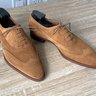 SOLD!! Gaziano Girling Polo Suede Oxford shoes UK8