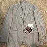 SOLD-NWT Light Grey Flannel Suit Super 120s VBC La Corte Ambrosio by Lubiam, Made in Italy, 42R $490