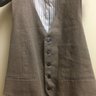 Stile Latino Brown Linen Vest