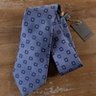 CANALI blue square motif silk tie - NWT