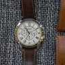 Fossil Grant Chronograph Brown Leather Watch