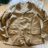 SOLD - A Vontade Old Potter jacket in khaki linen herringbone in size XL