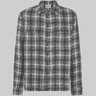 SOLD❗️LANEUS Plaid Cashmere Boucle Overshirt Black/White IT50/M-L