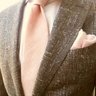 SOLD SuitSupply Pink Linen Blend Tie $20