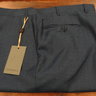 SOLD NWT Canali Flat Front Medium Blue Wool Trousers 56 EU Retail $375