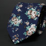 Navy Blue Floral Tie
