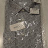 SOLD! NWT Eton White w/ Navy Paisley Contemporary Fit Shirt Size 16 Retail $275