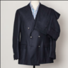 Lardini Blue Double Breasted Wool Suit EU52 US42 NWOT