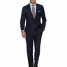 Suitsupply Sienna Navy Plain Wool Suit: 48S