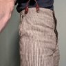 Old Town UK Vauxhall striped linen pants 30 (32) new unhemmed