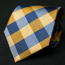 Navy Blue and Brown Stripe Tie