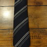 SOLD! NWT Drake's Navy Blue Stripe Wool Tie