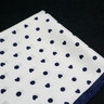 White Heart and Polka Dot Pocket Square