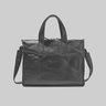 SOLD❗️Santoni Black Grained-Leather Briefcase Business Work Shoulder Bag