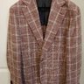 NWOT Spier & Mackay 40S Men’s Burgundy Check Jacket in Wool Silk and Linen