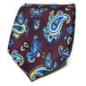 Burgundy Paisley Neck Tie