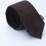 Drake's Cashmere Solid Brown Tie