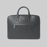 SOLD❗️Paul Smith Textured-Leather Briefcase Folio Bag Black Bright-Stripe Trim