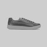ENDED | PRADA Vitello Plume Black Leather Sneakers Side-Stripe UK6/US7