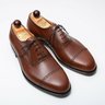 Vass Oxford Antique Cognac Calf - F Last - Size 44 UK 10 US 11 - WIDE FITTING!