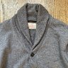 Price Drop: Dehen 1920 x Division Road Shawl Cardigan in Steel Grey size L